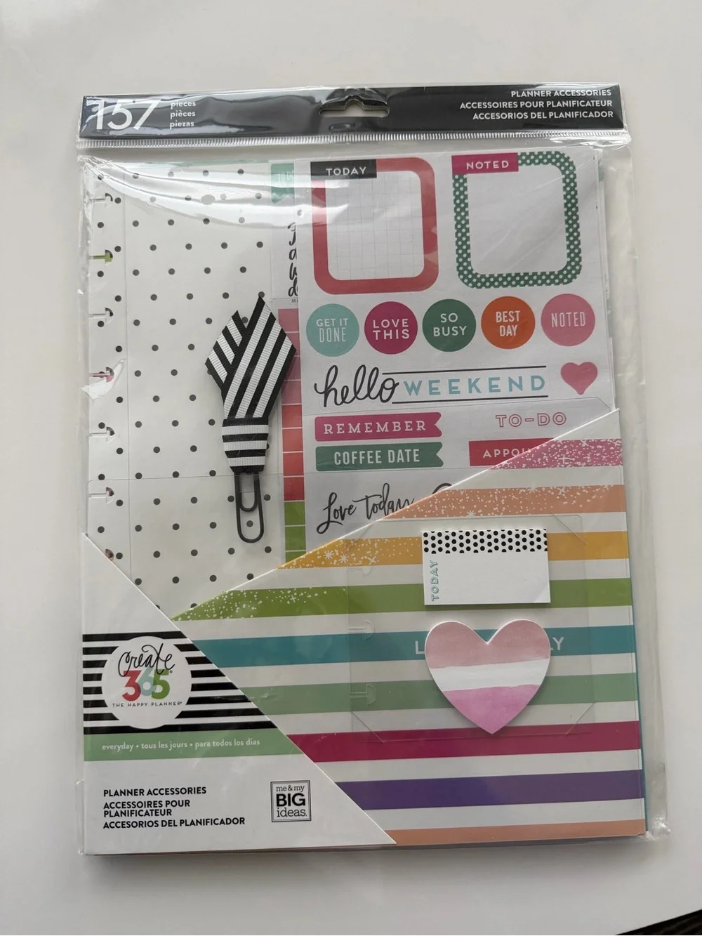 Rainbow Planner Accessories Kit - Multicolor
